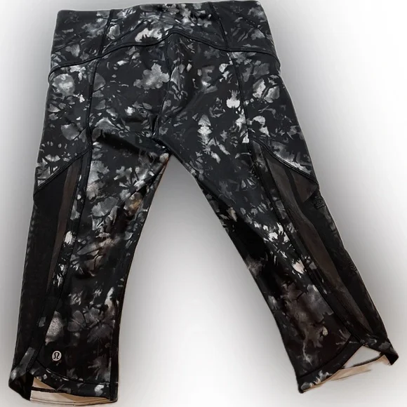 Lululemon Sun Runner Crop Legging in Dusk Dye Sheer Side Sz 8 Yoga Atheleisure - Picture 13 of 13